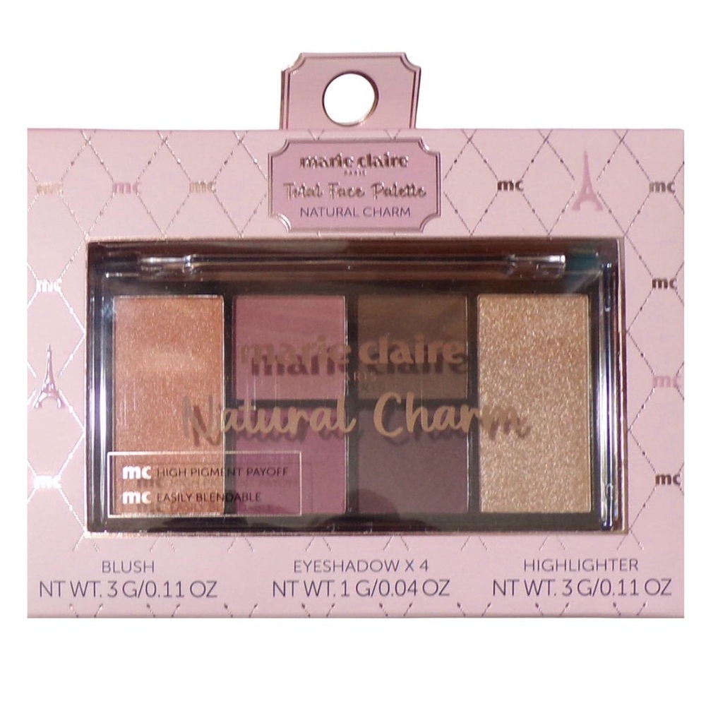 NIB Marie Claire Paris Total Face Palette - Natural Charm